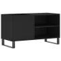 Black engineered wood record cabinet 85x38x48 cm by vidaXL, CD and DVD storage - Ref: Foro24-831709, Price: 54,63 €, Discount: %