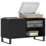 Black engineered wood record cabinet 85x38x48 cm by vidaXL, CD and DVD storage - Ref: Foro24-831709, Price: 54,63 €, Discount: %