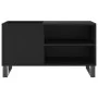 Black engineered wood record cabinet 85x38x48 cm by vidaXL, CD and DVD storage - Ref: Foro24-831709, Price: 54,63 €, Discount: %