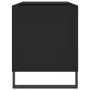 Black engineered wood record cabinet 85x38x48 cm by vidaXL, CD and DVD storage - Ref: Foro24-831709, Price: 54,63 €, Discount: %
