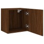 Muebles de TV de pared 2 uds madera marrón roble 40,5x30x40 cm en Muebles TV | Comprar online en Foru.es
