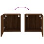 Muebles de TV de pared 2 uds madera marrón roble 40,5x30x40 cm en Muebles TV | Comprar online en Foru.es