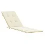 Cojín para tumbona color crema (75+105)x50x4 cm de vidaXL, Cojines para sillas y sofás - Ref: Foro24-314175, Precio: 28,91 €,...