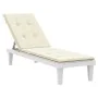 Cojín para tumbona color crema (75+105)x50x4 cm de vidaXL, Cojines para sillas y sofás - Ref: Foro24-314175, Precio: 28,91 €,...