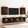 Mueble TV de pared madera ingeniería roble ahumado 40,5x30x60cm en Muebles TV | Comprar online en Foru.es