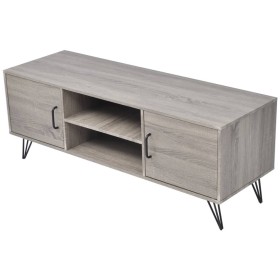 Mueble para TV gris 120x40x45 cm de vidaXL, Muebles TV - Ref: Foro24-243449, Precio: 61,04 €, Descuento: %