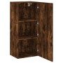 Mueble TV de pared madera ingeniería roble ahumado 40,5x30x90cm en Muebles TV | Comprar online en Foru.es