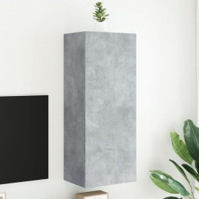Mueble de TV de pared madera gris hormigón 40,5x30x102 cm en Muebles TV | Comprar online en Foru.es