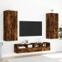 Mueble de TV de pared madera roble ahumado 40,5x30x102 cm en Muebles TV | Comprar online en Foru.es