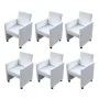 Sillas de comedor 6 uds cuero sintético blanco de vidaXL, Sillas de comedor - Ref: Foro24-160186, Precio: 924,57 €, Descuento: %