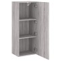 Mueble TV de pared madera ingeniería gris Sonoma 40,5x30x102 cm en Muebles TV | Comprar online en Foru.es