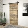 Kit de herrajes para puertas correderas SKIEN acero negro 200cm de vidaXL, Marcos de puertas - Ref: Foro24-145259, Precio: 18...
