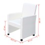Sillas de comedor 6 uds cuero sintético blanco de vidaXL, Sillas de comedor - Ref: Foro24-160186, Precio: 864,00 €, Descuento: %