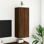 Mueble de TV de pared madera marrón roble 40,5x30x102 cm en Muebles TV | Comprar online en Foru.es
