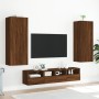 Mueble de TV de pared madera marrón roble 40,5x30x102 cm en Muebles TV | Comprar online en Foru.es