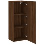 Mueble de TV de pared madera marrón roble 40,5x30x102 cm en Muebles TV | Comprar online en Foru.es