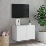 Mueble para TV de pared blanco 60x30x41 cm en Muebles TV | Comprar online en Foru.es
