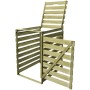 Cobertizo para contenedor de basura de madera impregnada 240 L de vidaXL, Soportes para contenedores de residuos - Ref: Foro2...