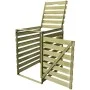 Cobertizo para contenedor de basura de madera impregnada 240 L de vidaXL, Soportes para contenedores de residuos - Ref: Foro2...