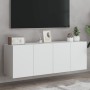 Muebles para TV de pared 2 unidades blanco 60x30x41 cm en Muebles TV | Comprar online en Foru.es