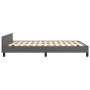 Estructura de cama con cabecero cuero sintético gris 140x200cm de vidaXL, Camas y somieres - Ref: Foro24-347505, Precio: 126,...
