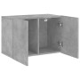 Mueble para TV de pared gris hormigón 60x30x41 cm en Muebles TV | Comprar online en Foru.es