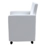 Sillas de comedor 4 unidades cuero sintético blanco de vidaXL, Sillas de comedor - Ref: Foro24-160185, Precio: 544,35 €, Desc...