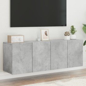 Muebles para TV de pared 2 unidades gris hormigón 60x30x41 cm en Muebles TV | Comprar online en Foru.es