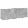 Muebles para TV de pared 2 unidades gris hormigón 60x30x41 cm en Muebles TV | Comprar online en Foru.es