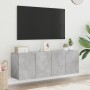 Muebles para TV de pared 2 unidades gris hormigón 60x30x41 cm en Muebles TV | Comprar online en Foru.es