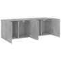 Muebles para TV de pared 2 unidades gris hormigón 60x30x41 cm en Muebles TV | Comprar online en Foru.es