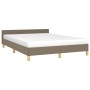 Estructura de cama con cabecero de tela gris taupe 140x200 cm de vidaXL, Camas y somieres - Ref: Foro24-347419, Precio: 122,6...