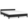 Estructura de cama con cabecero de terciopelo negro 140x200 cm de vidaXL, Camas y somieres - Ref: Foro24-347575, Precio: 128,...