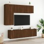Mueble para TV de pared roble marrón 60x30x41 cm en Muebles TV | Comprar online en Foru.es
