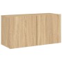Mueble para TV de pared roble Sonoma 80x30x41 cm en Muebles TV | Comprar online en Foru.es