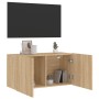 Mueble para TV de pared roble Sonoma 80x30x41 cm en Muebles TV | Comprar online en Foru.es