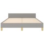 Estructura de cama con cabecero de tela gris claro 140x200 cm de vidaXL, Camas y somieres - Ref: Foro24-347415, Precio: 131,5...