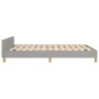Estructura de cama con cabecero de tela gris claro 140x200 cm de vidaXL, Camas y somieres - Ref: Foro24-347415, Precio: 131,5...