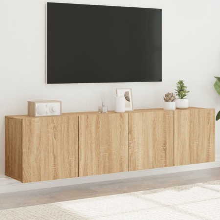 Muebles para TV de pared 2 unidades roble Sonoma 80x30x41 cm en Muebles TV | Comprar online en Foru.es