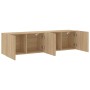 Muebles para TV de pared 2 unidades roble Sonoma 80x30x41 cm en Muebles TV | Comprar online en Foru.es