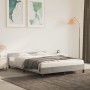 Estructura de cama con cabecero terciopelo gris claro 140x190cm de vidaXL, Camas y somieres - Ref: Foro24-347573, Precio: 125...