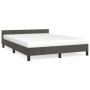 Estructura cama con cabecero terciopelo gris oscuro 140x200 cm de vidaXL, Camas y somieres - Ref: Foro24-347574, Precio: 120,...
