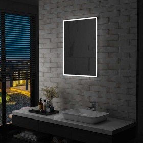 Espejo de pared de baño con LED 60x80 cm en Espejos | Comprar online en Foru.es