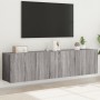 Muebles para TV de pared 2 unidades gris Sonoma 80x30x41 cm en Muebles TV | Comprar online en Foru.es