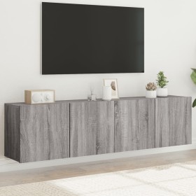 Muebles para TV de pared 2 unidades gris Sonoma 80x30x41 cm en Muebles TV | Comprar online en Foru.es