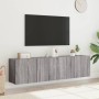 Muebles para TV de pared 2 unidades gris Sonoma 80x30x41 cm en Muebles TV | Comprar online en Foru.es