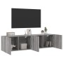 Muebles para TV de pared 2 unidades gris Sonoma 80x30x41 cm en Muebles TV | Comprar online en Foru.es