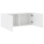 Mueble para TV de pared blanco 100x30x41 cm en Muebles TV | Comprar online en Foru.es