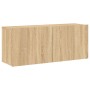 Mueble para TV de pared roble Sonoma 100x30x41 cm en Muebles TV | Comprar online en Foru.es