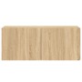 Mueble para TV de pared roble Sonoma 100x30x41 cm en Muebles TV | Comprar online en Foru.es